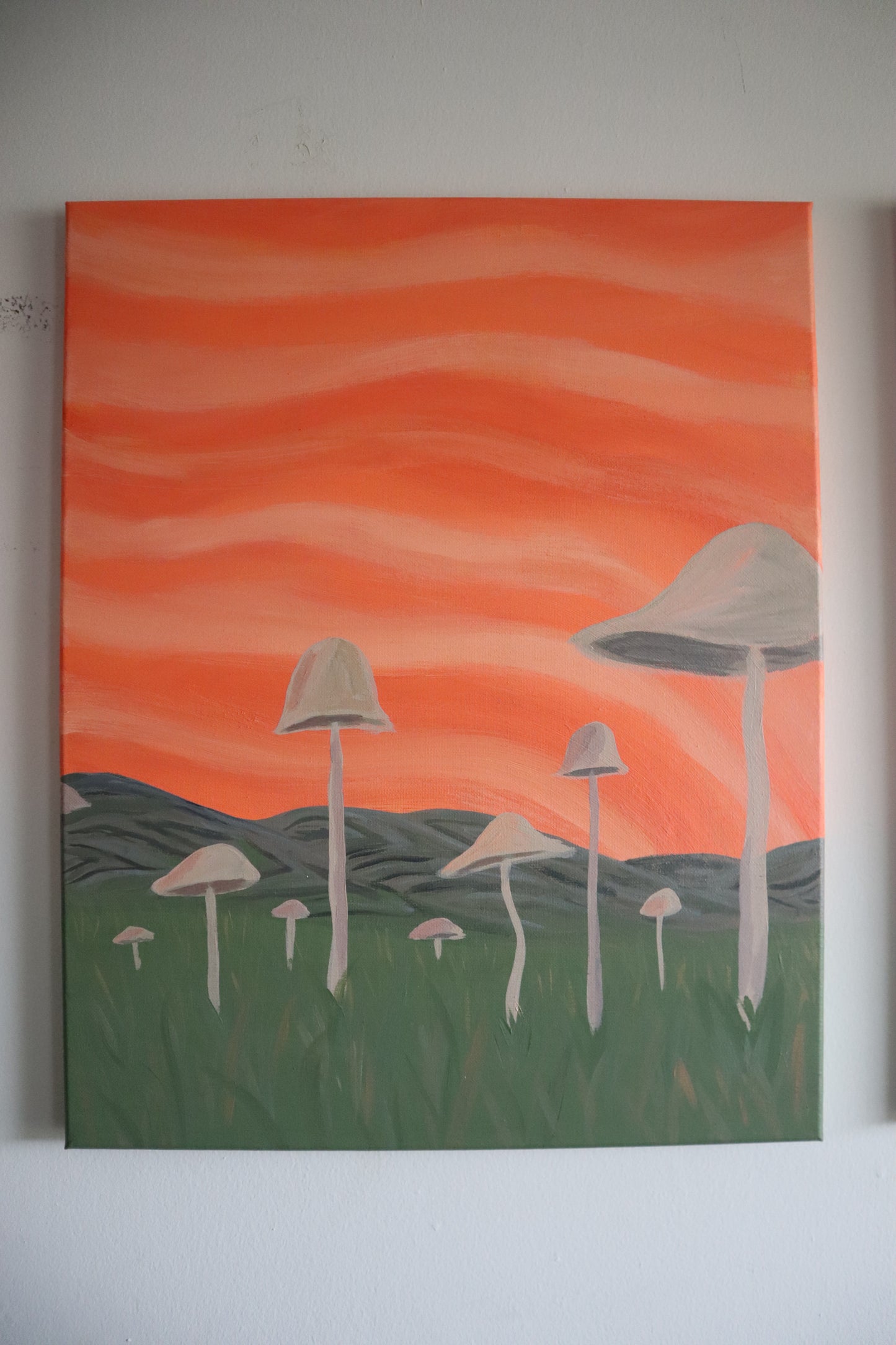 Trippy Mushroom Scene