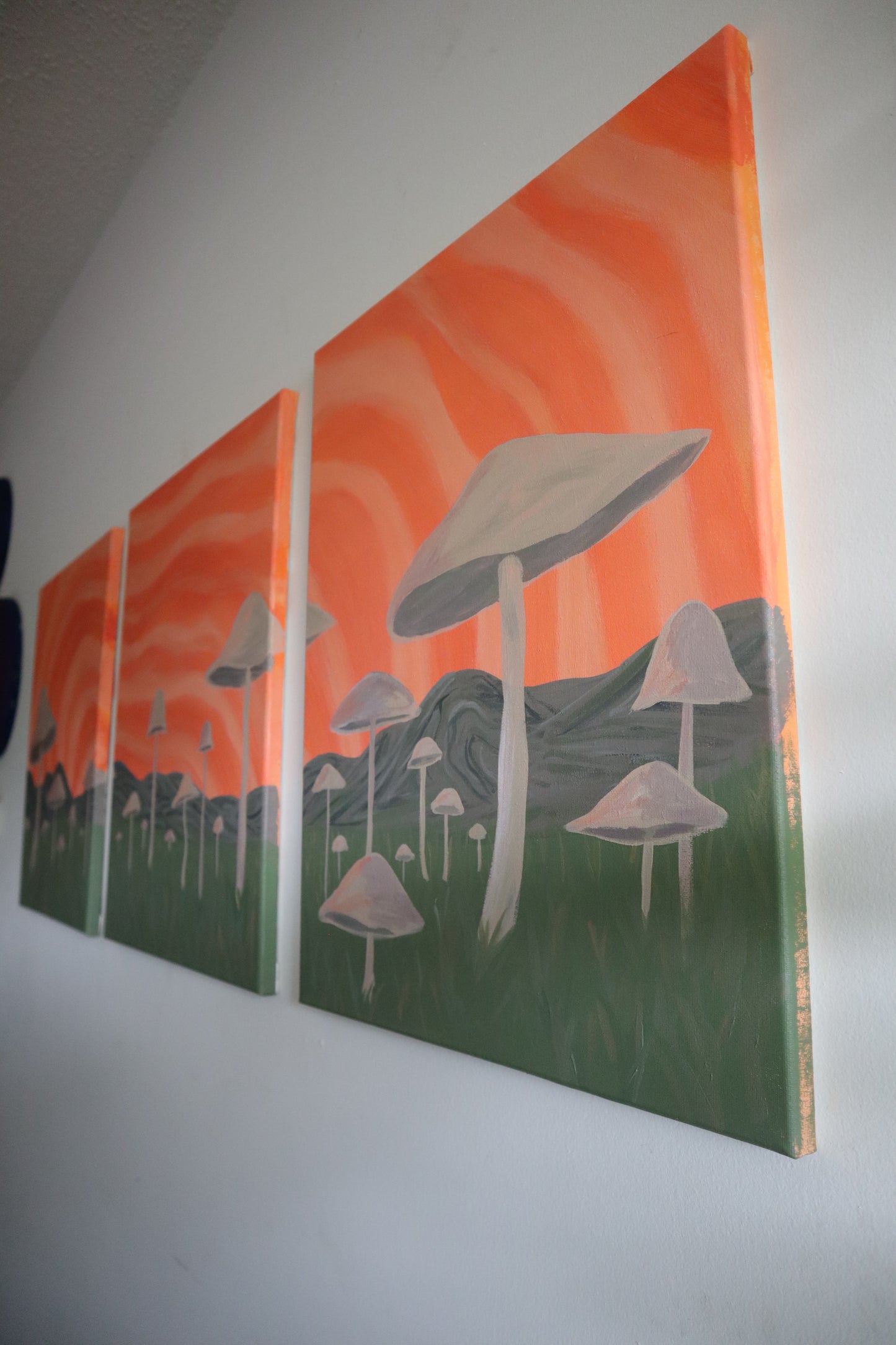 Trippy Mushroom Scene