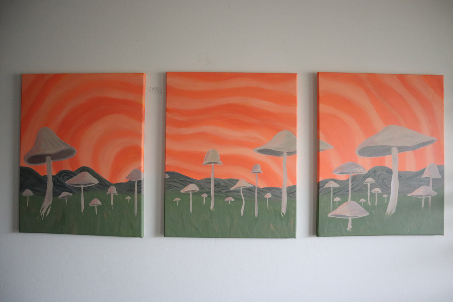 Trippy Mushroom Scene