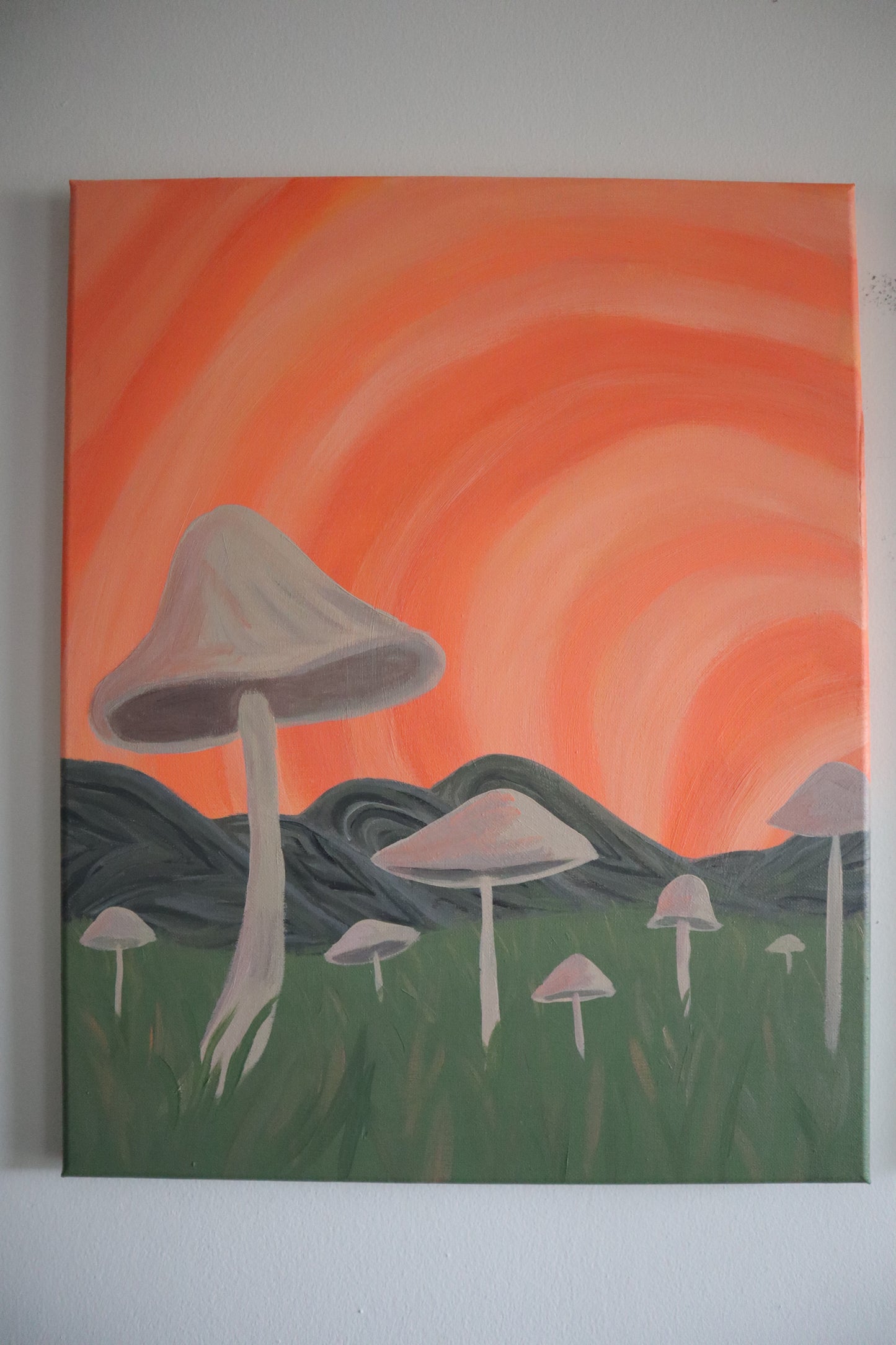 Trippy Mushroom Scene