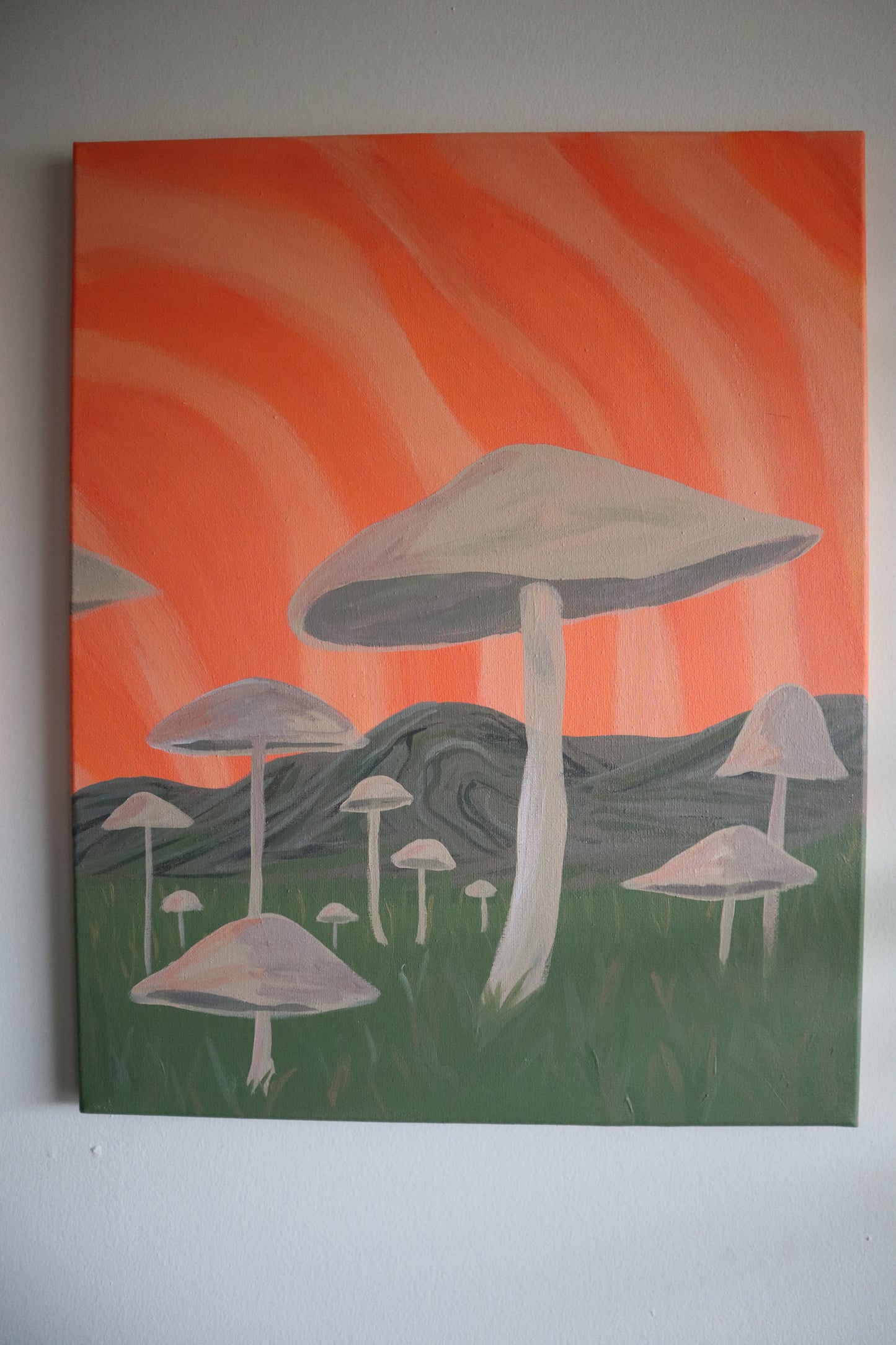 Trippy Mushroom Scene
