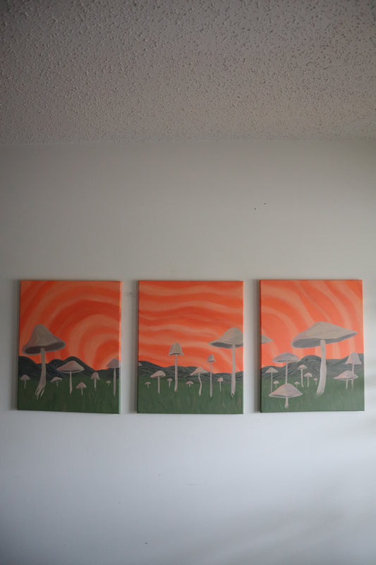 Trippy Mushroom Scene